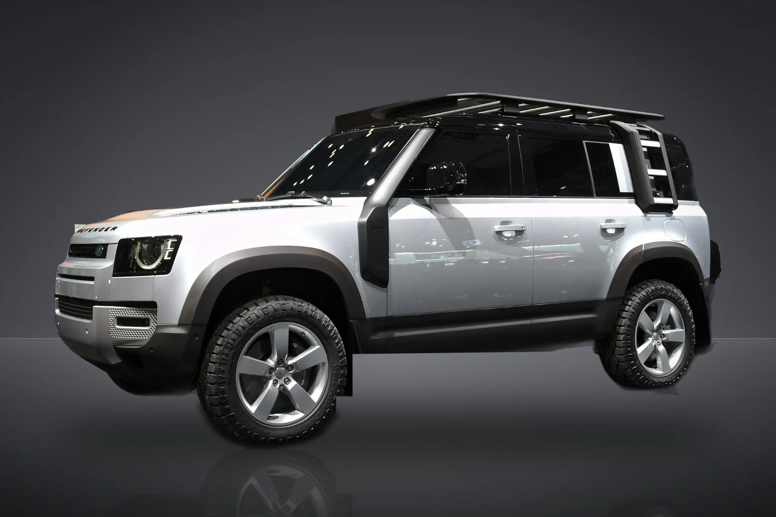 Land Rover Defender 110 D250, zijkant, voorbeeldauto financial lease